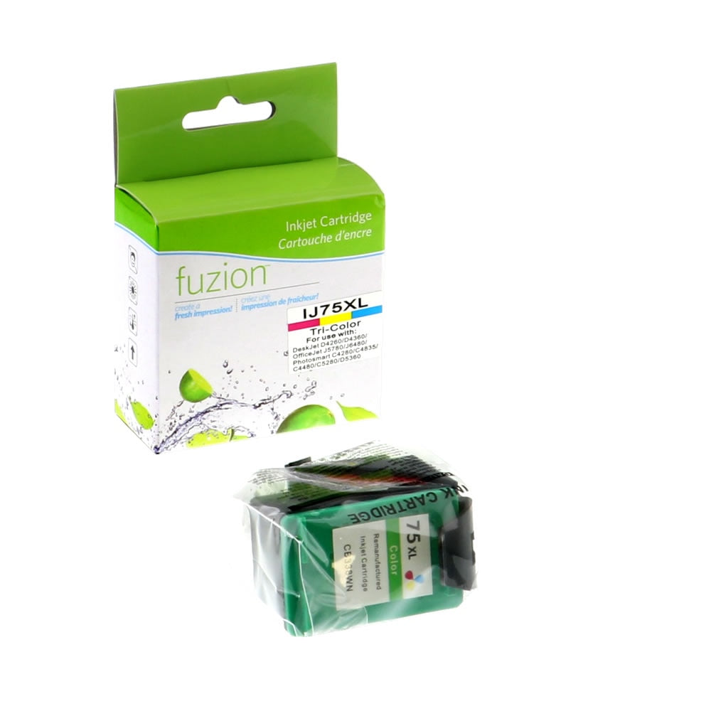 HP 75XL Remanufactured Tri-Colour Ink Cartridge - HY CMY - Fuzion