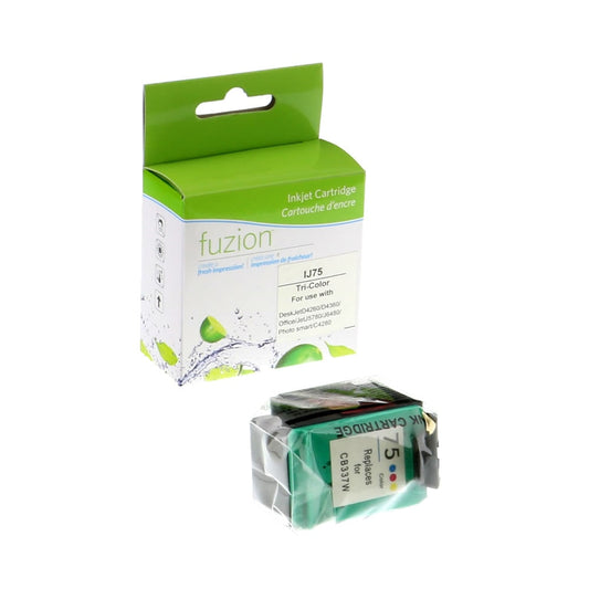 HP 75 Remanufactured Tri-Colour Ink Cartridge - CMY - Fuzion