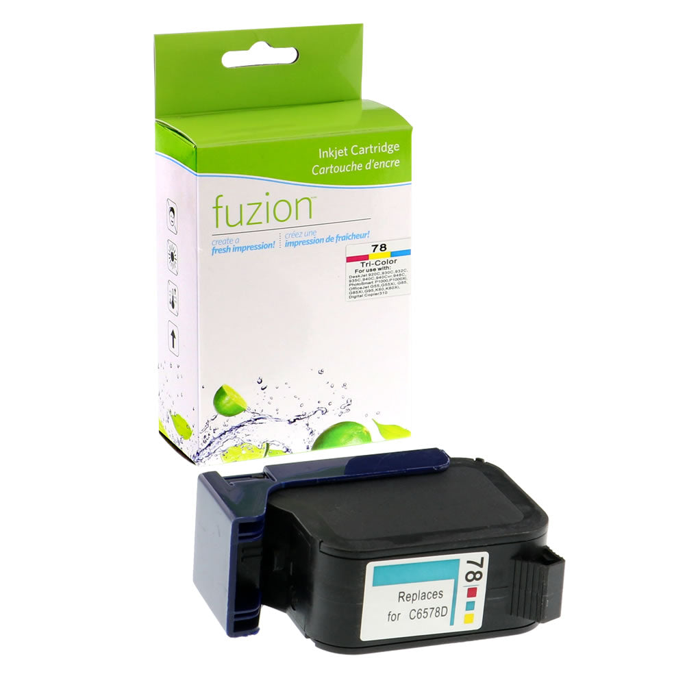 HP 78 Remanufactured Tri-Colour Ink Cartridge - CMY - Fuzion