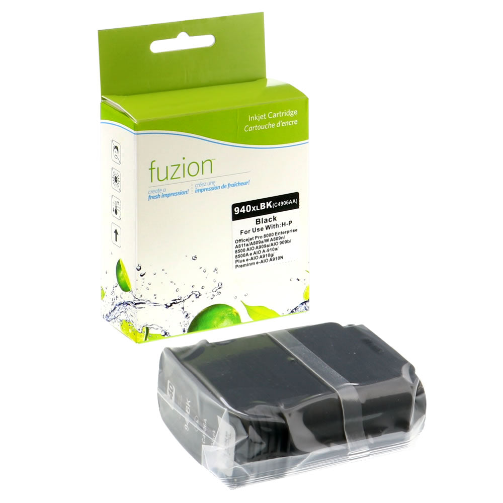 HP 940XL Compatible Ink Cartridge - Black - Fuzion