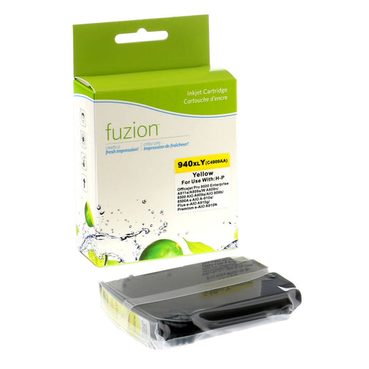 HP 940XL Compatible Ink Cartridge - Yellow - Fuzion