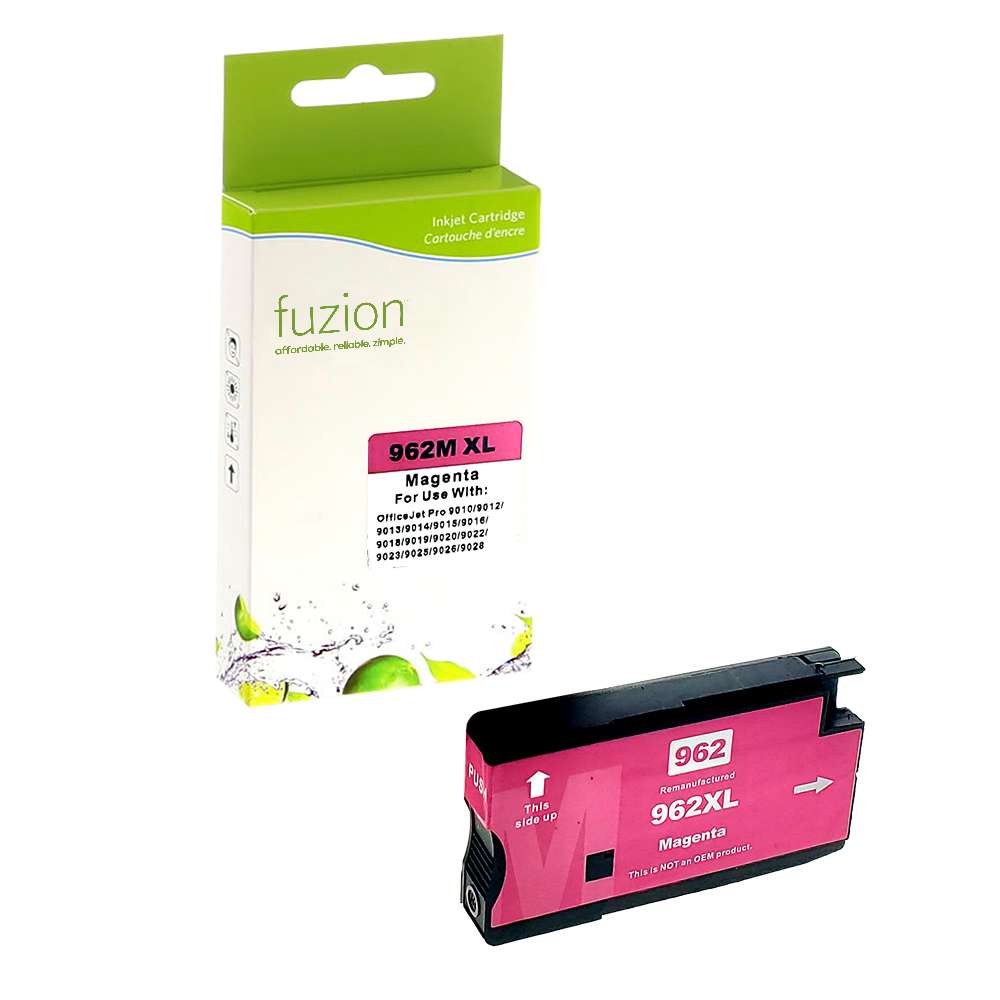 HP 962XL Remanufactured HY Ink Cartridge - Magenta - Fuzion