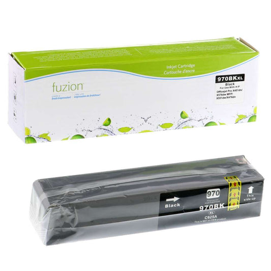 HP 970XL Remanufactured Ink Cartridge - Black - Fuzion