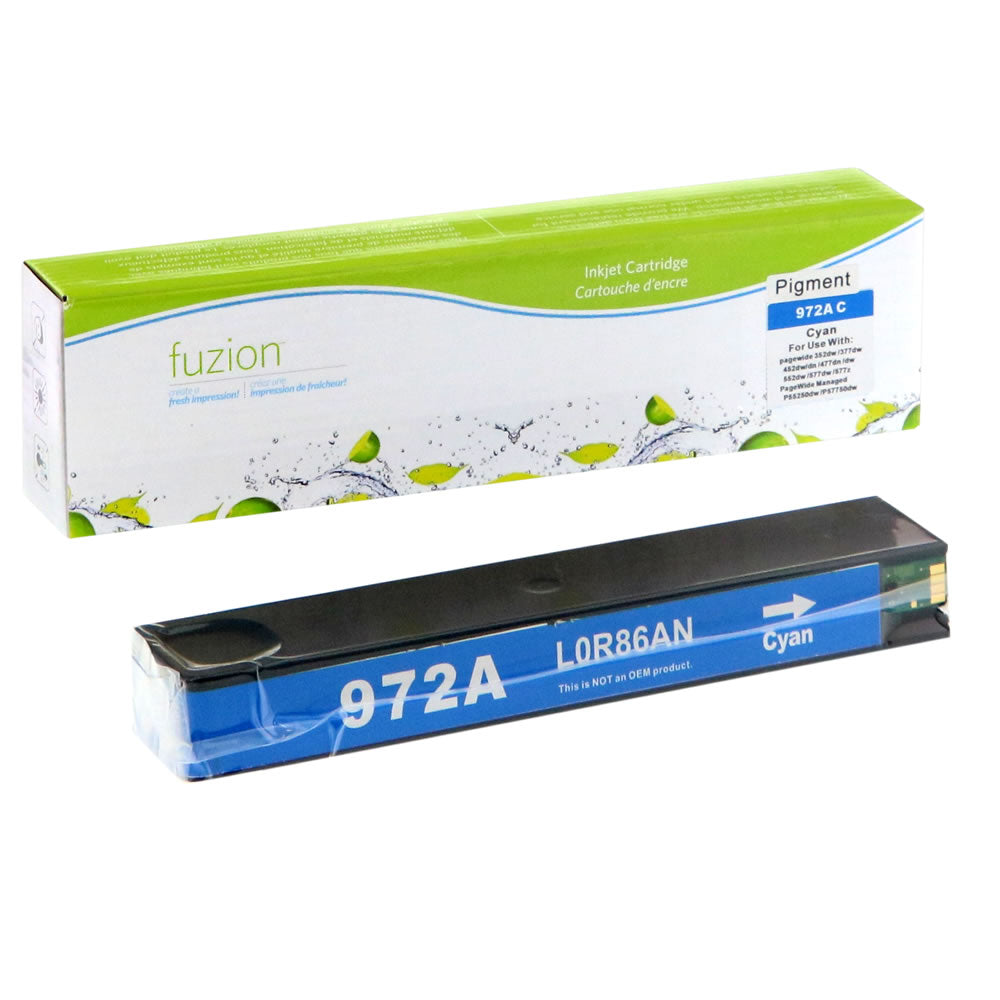 HP 972A Remanufactured Ink Cartridge - Cyan - Fuzion