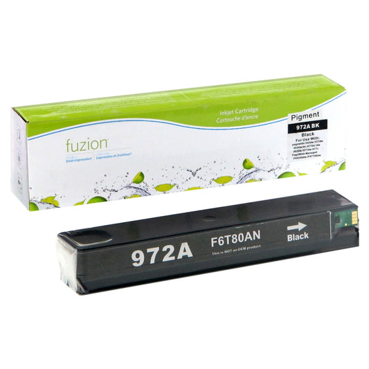 HP 972A Remanufactured Ink Cartridge - Black - Fuzion