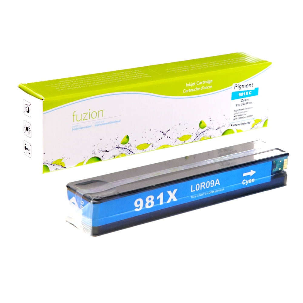 HP 981X (L0R09A) Compatible High Yield Ink Cartridge - Cyan - Fuzion