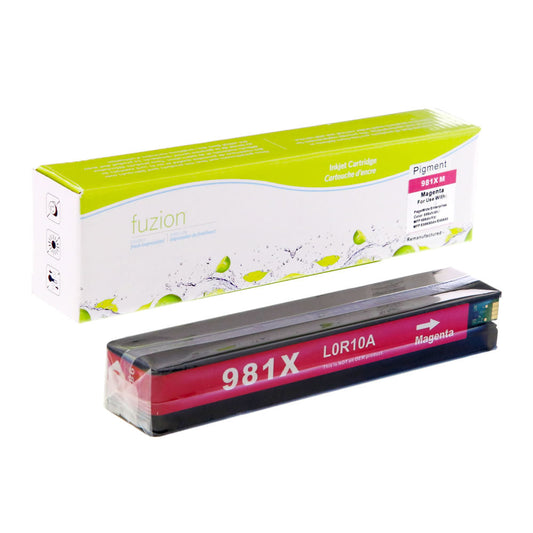 HP 981X (L0R10A) Compatible High Yield Ink Cartridge - Magenta - Fuzion