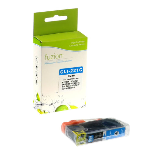 Canon CLI-221C Compatible Ink Cartridge - Cyan - Fuzion