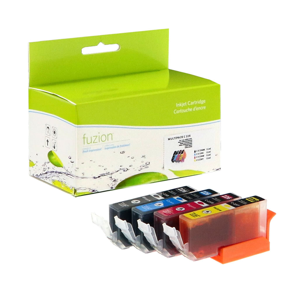 Canon CLI-226 Compatible Ink Cartridge Set - C/K/M/Y - Fuzion