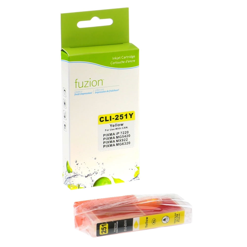 Canon CLI-251XL Compatible Ink Cartridge - Yellow - Fuzion