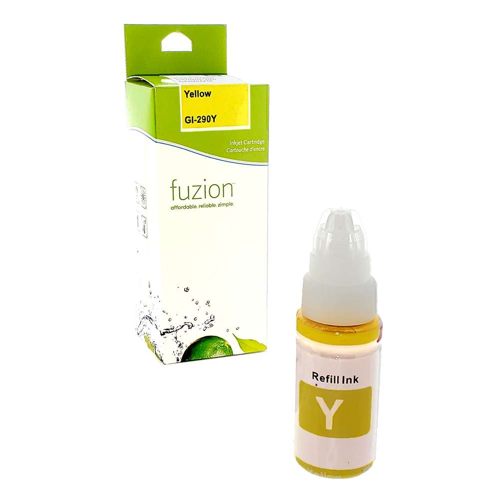 Canon GI-290Y Compatible Ink Cartridge - Yellow - Fuzion