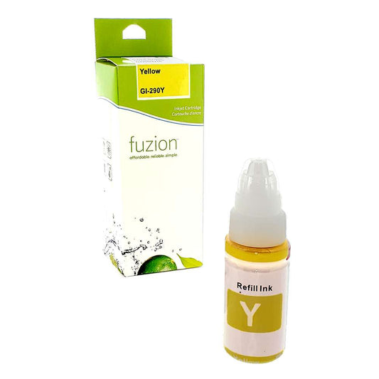 Canon GI-290Y Compatible Ink Cartridge - Yellow - Fuzion
