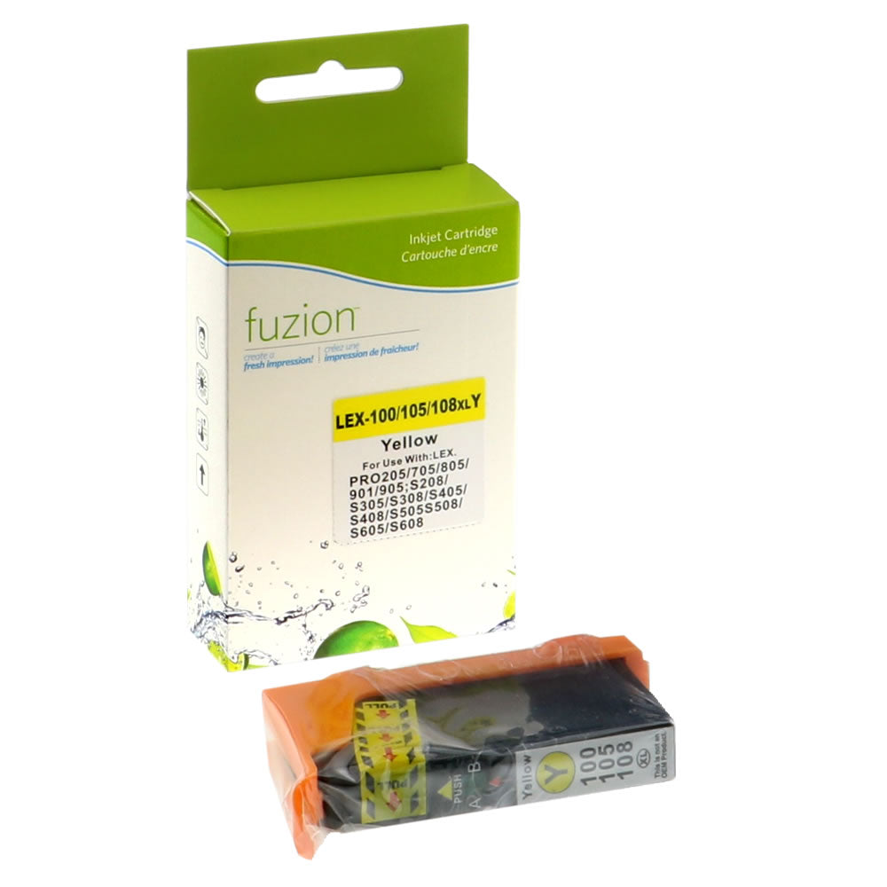 Lexmark #100XL Compatible Ink Cartridge - Yellow - Fuzion
