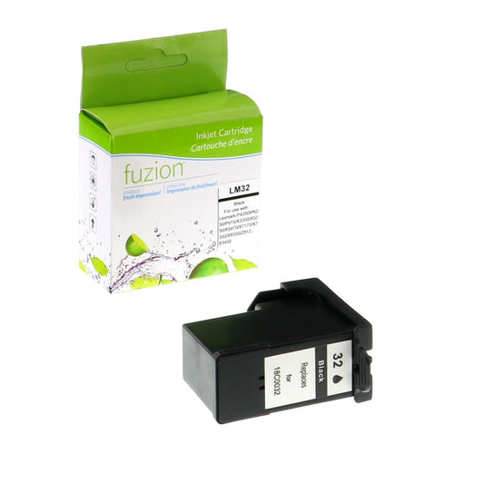 Lexmark #32 Remanufactured Ink Cartridge - Black - Fuzion