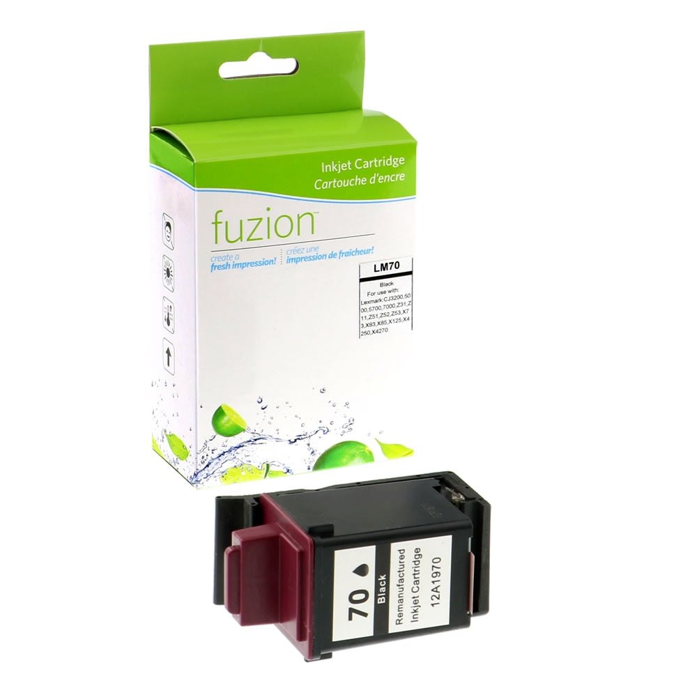 Lexmark #70 Remanufactured Ink Cartridge - Black - Fuzion