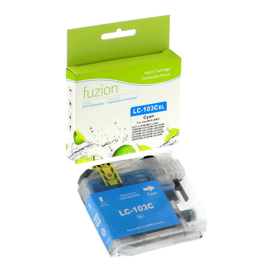 Brother LC103 Compatible - Cyan Ink Cartridge - Fuzion