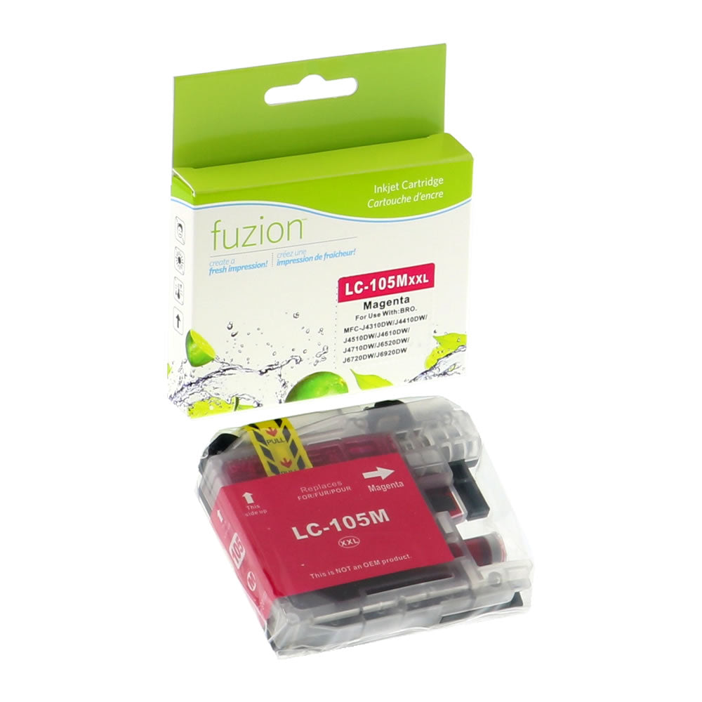 Brother LC105 Compatible - Magenta Ink Cartridge - Fuzion
