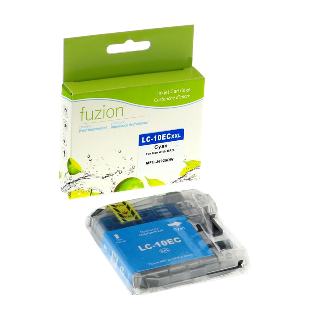 Brother LC10EC Compatible - XXL Cyan Ink Cartridge - Fuzion
