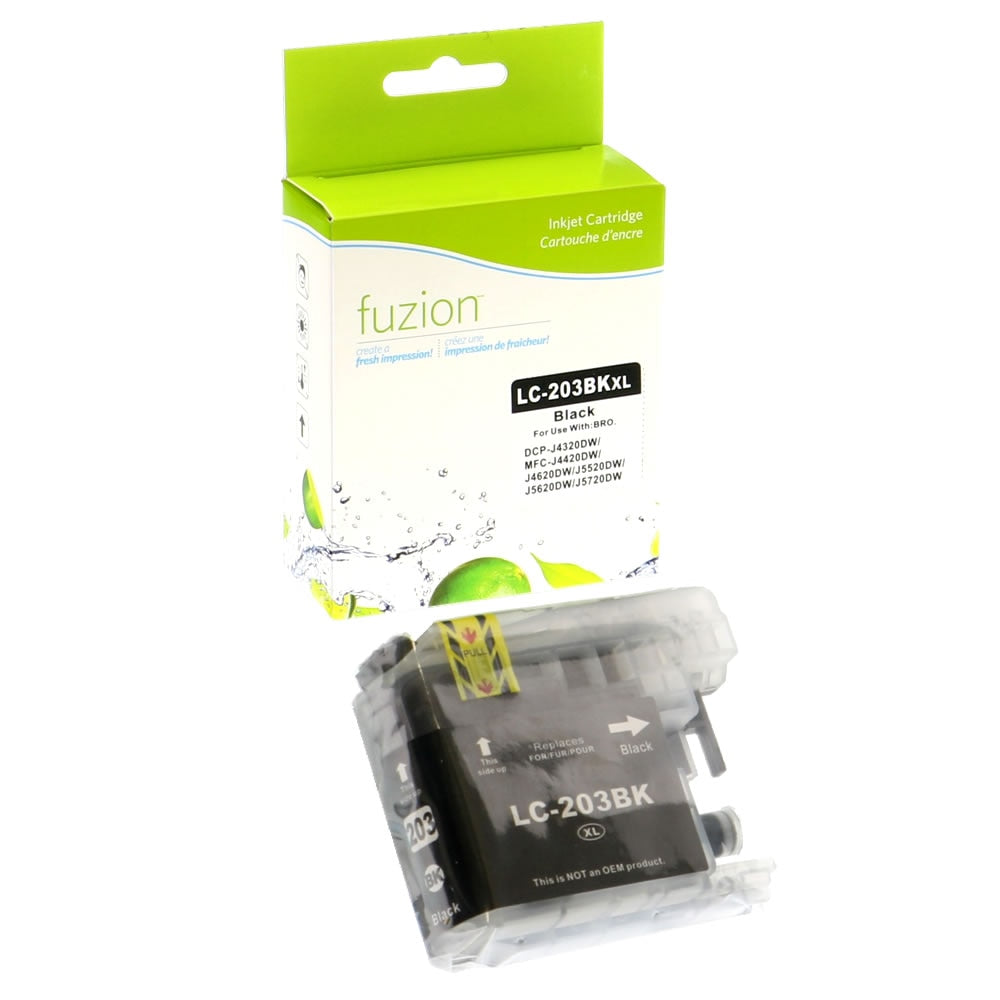 Brother LC203 Compatible - Black Ink Cartridge - Fuzion