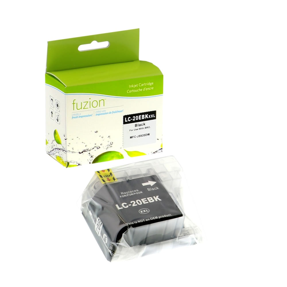 Brother LC20EBK Compatible - XXL Black Ink Cartridge - Fuzion