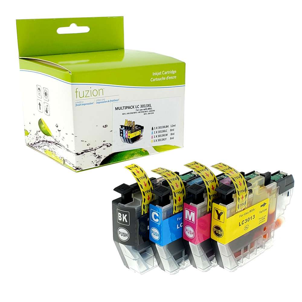 Brother LC3013 Compatible Set - C/K/M/Y - Fuzion