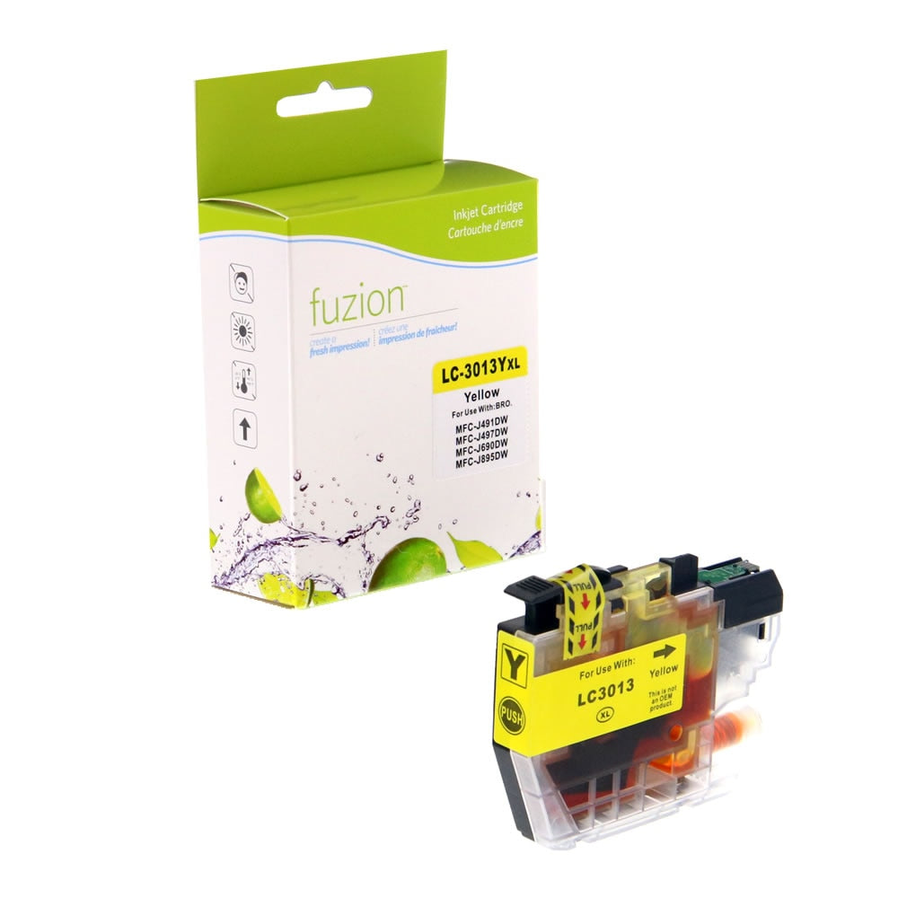 Brother LC3013Y Compatible - Yellow Ink Cartridge - Fuzion