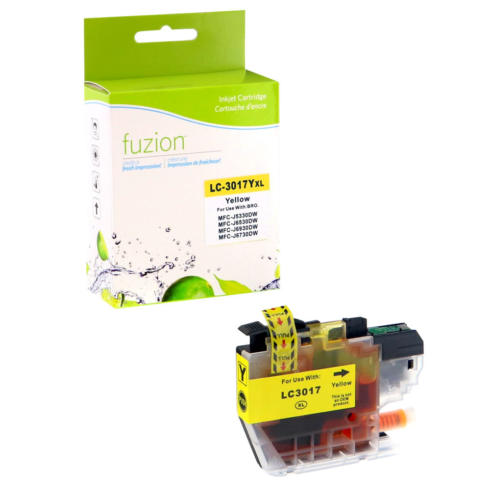 Brother LC3017Y Compatible - Yellow Ink Cartridge - Fuzion