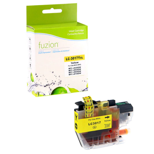 Brother LC3017Y Compatible - Yellow Ink Cartridge - Fuzion