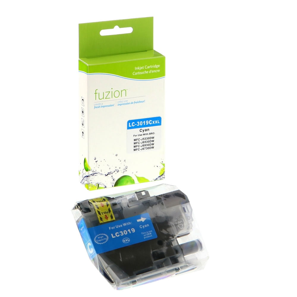 Brother LC3019C Compatible - Cyan Ink Cartridge - Fuzion