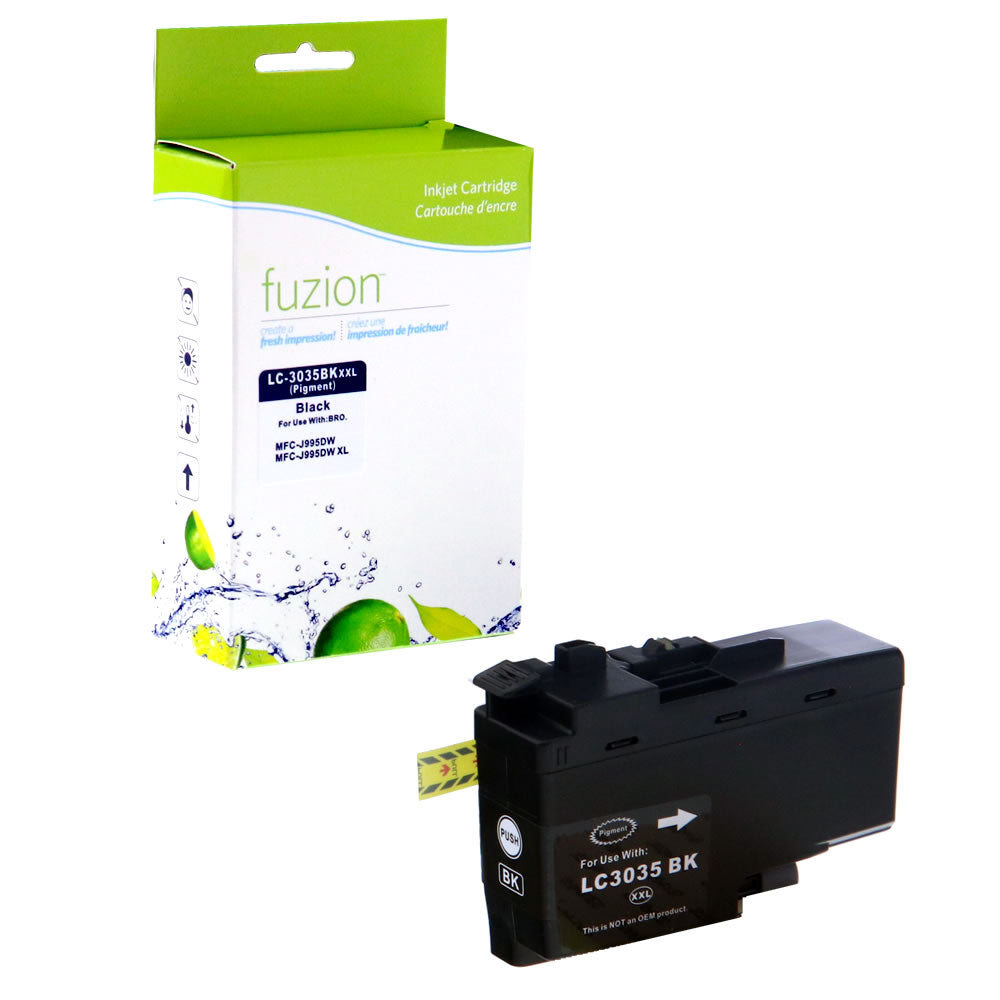 Brother LC3035BK Compatible Tank - Ultra HY Black Ink Cartridge - Fuzion