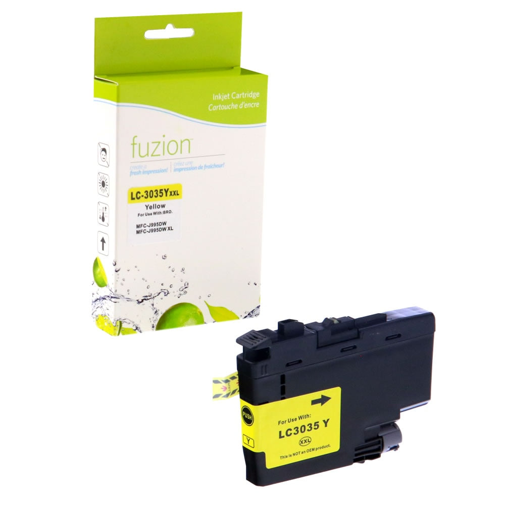 Brother LC3035Y Compatible Tank - Ultra HY Yellow Ink Cartridge - Fuzion