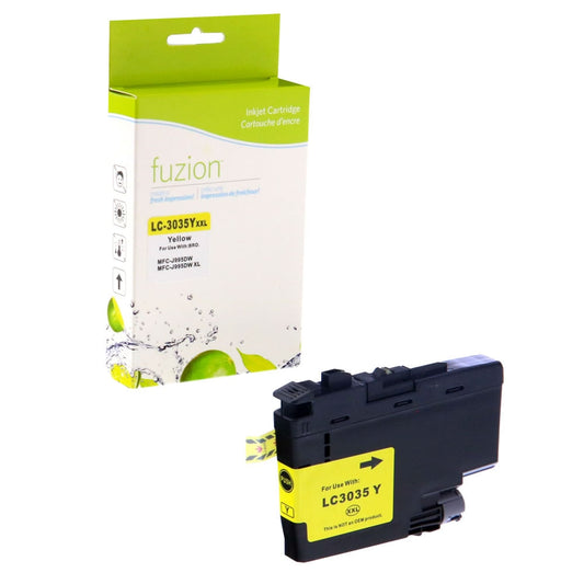 Brother LC3035Y Compatible Tank - Ultra HY Yellow Ink Cartridge - Fuzion
