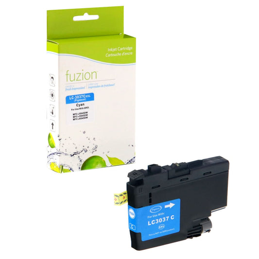 Brother LC3037C Compatible Tank - Super HY Cyan Ink Cartridge - Fuzion