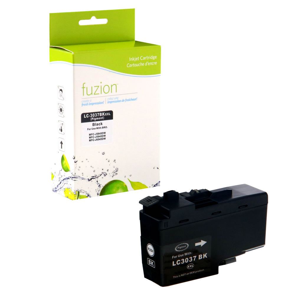 Brother LC3037BK Compatible Tank - Super HY Black Ink Cartridge - Fuzion