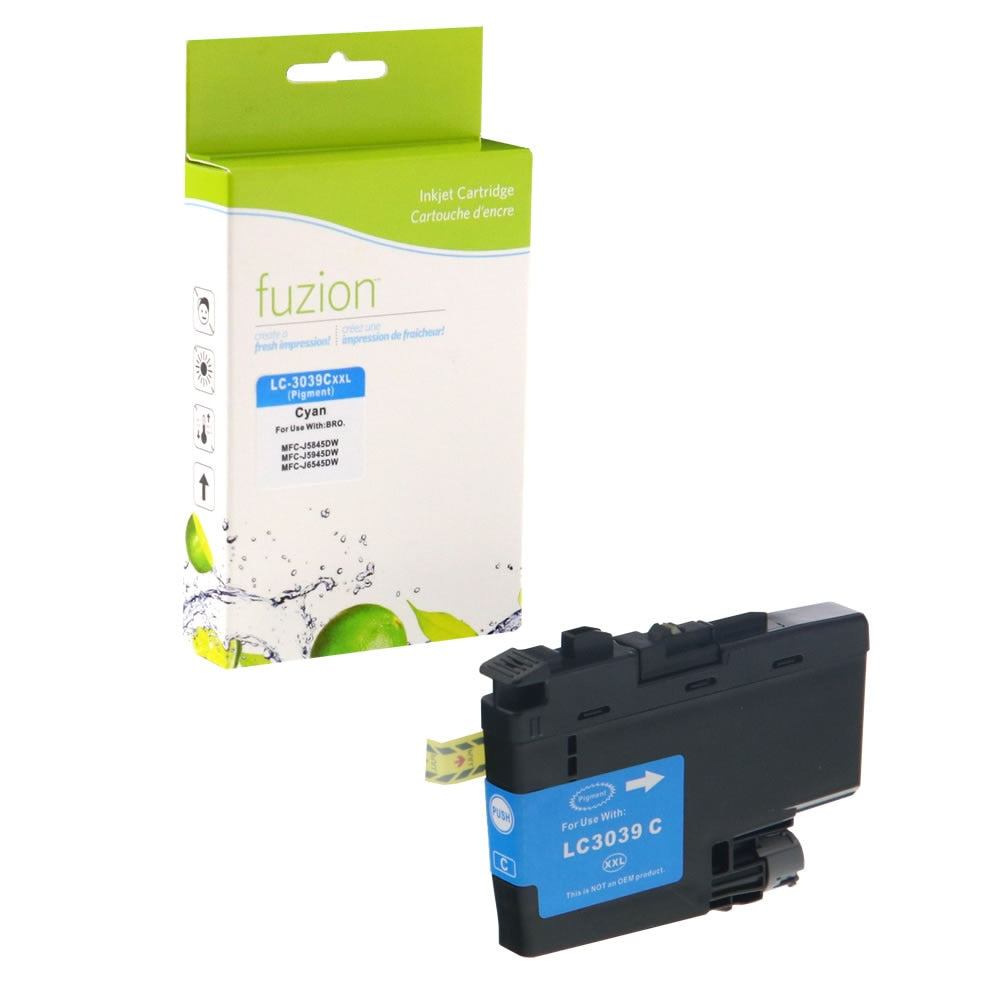 Brother LC3039C Compatible Tank - Ultra HY Cyan Ink Cartridge - Fuzion