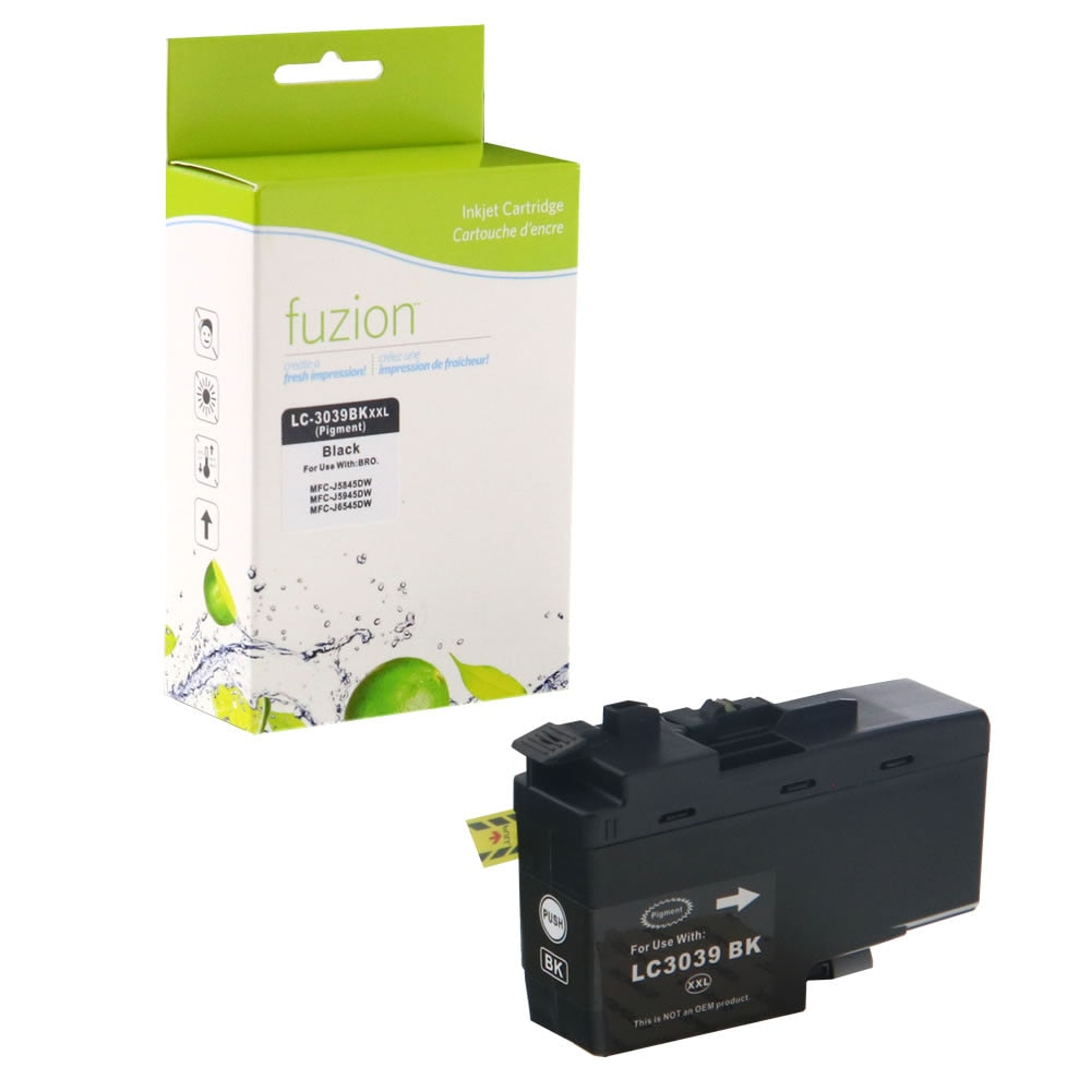 Brother LC3039BK Compatible Tank - Ultra HY Black Ink Cartridge - Fuzion