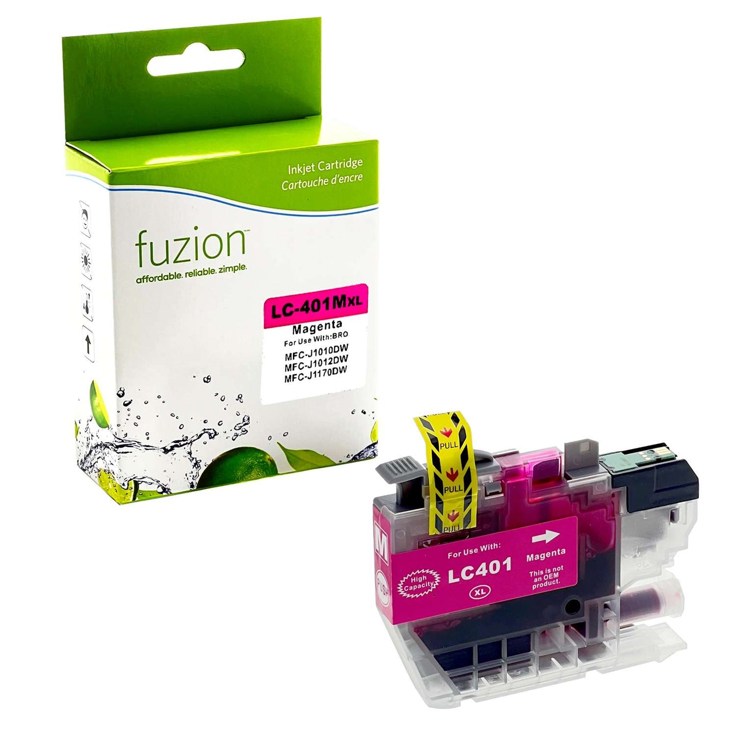Brother LC401XLMS Compatible - Magenta Ink Cartridge - Fuzion
