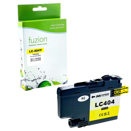 Brother LC404YS Compatible - Yellow Ink Cartridge - Fuzion