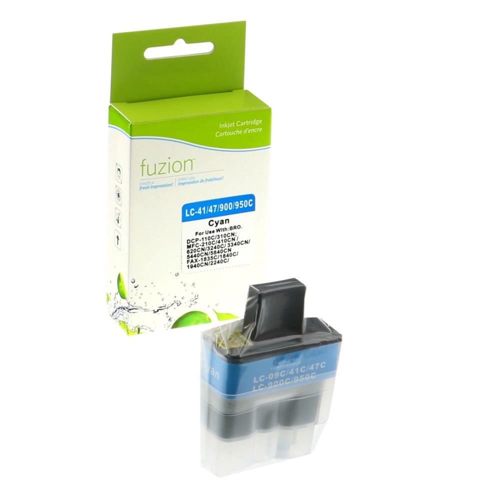 Brother LC41 Compatible - Cyan Ink Cartridge - Fuzion