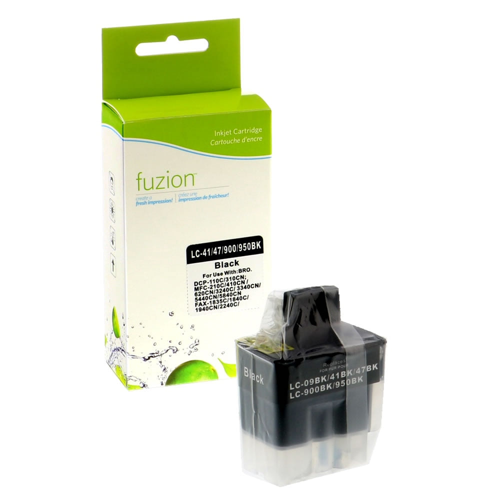 Brother LC41 Compatible - Black Ink Cartridge - Fuzion