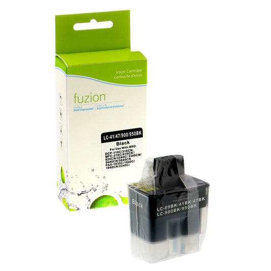 Brother LC41 Compatible - Black Ink Cartridge - Fuzion