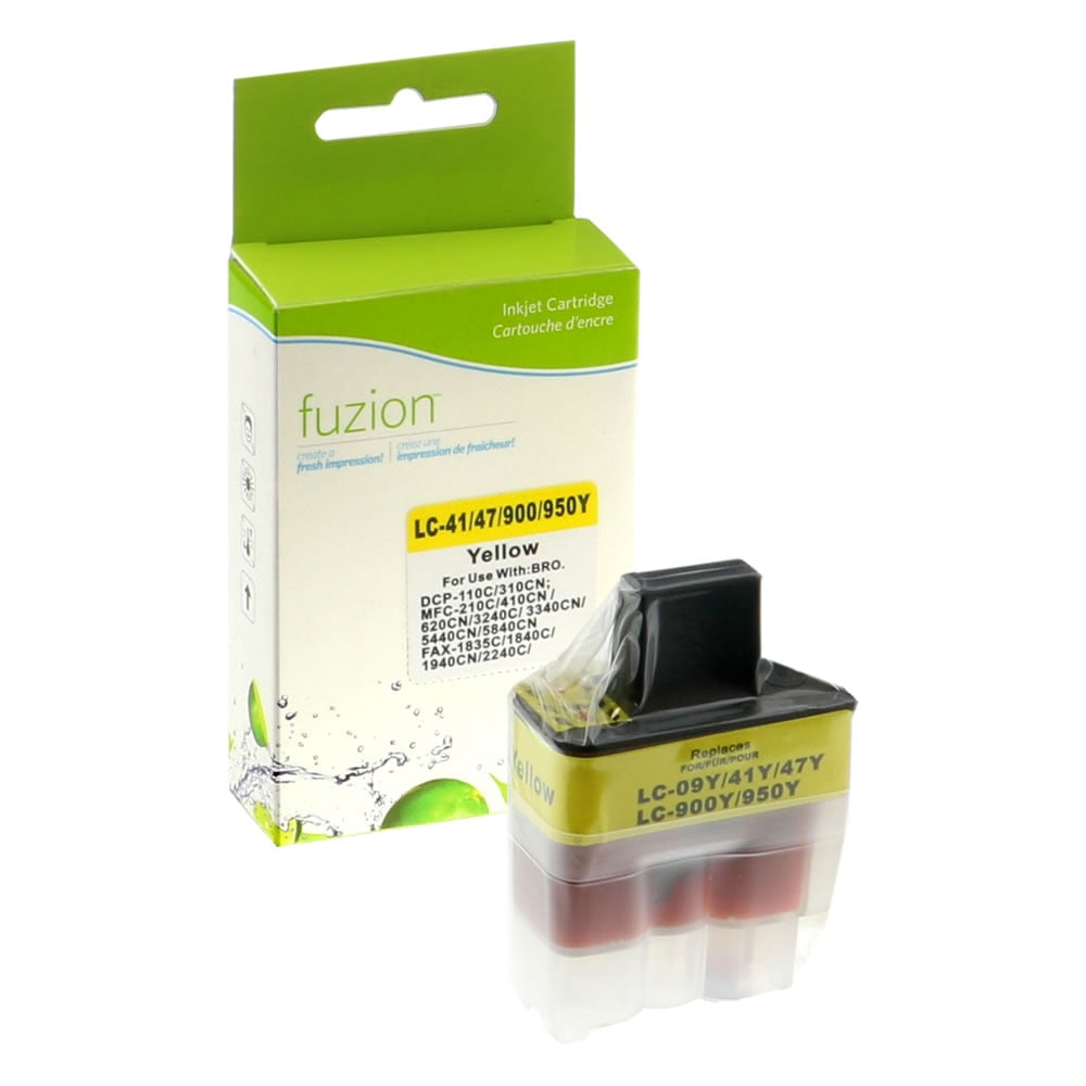 Brother LC41 Compatible - Yellow Ink Cartridge - Fuzion