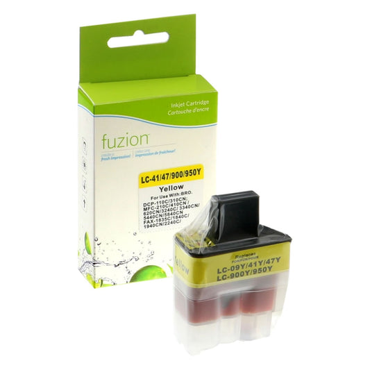 Brother LC41 Compatible - Yellow Ink Cartridge - Fuzion