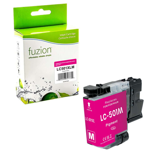 Brother LC501XLMS Compatible - Magenta Ink Cartridge - Fuzion