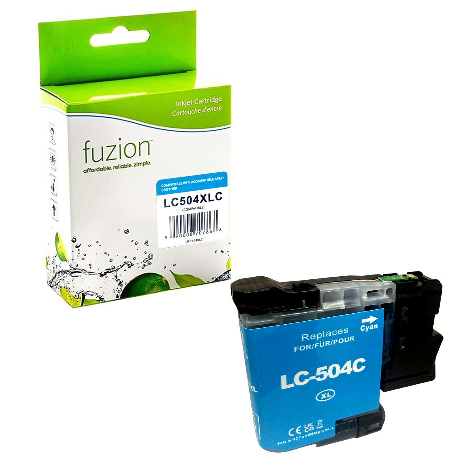 Brother LC504XLCS Compatible Inkjet - Cyan - by Fuzion