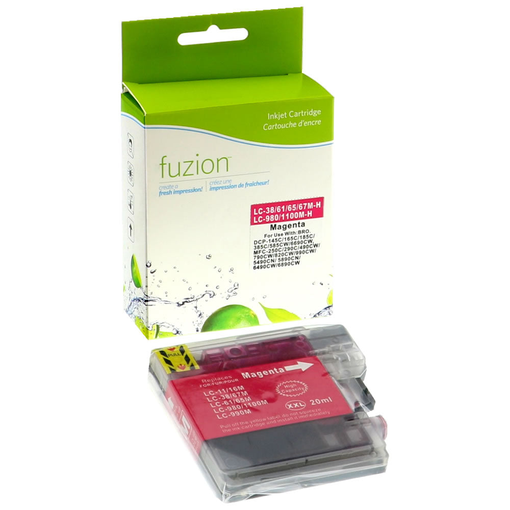 Brother LC65 Compatible - HY Magenta Ink Cartridge - Fuzion