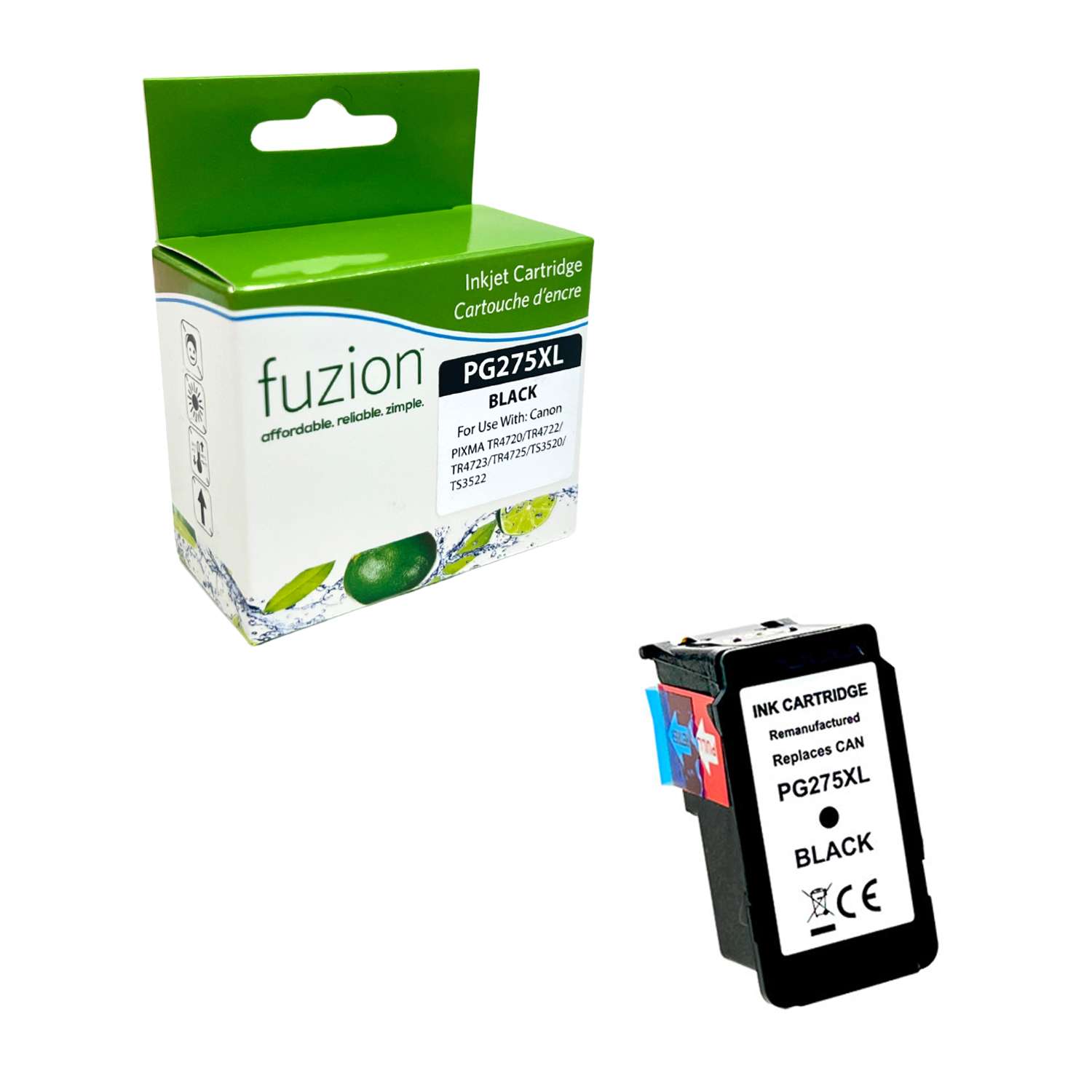 Canon PG275XL Remanufactured Ink Cartridge Black