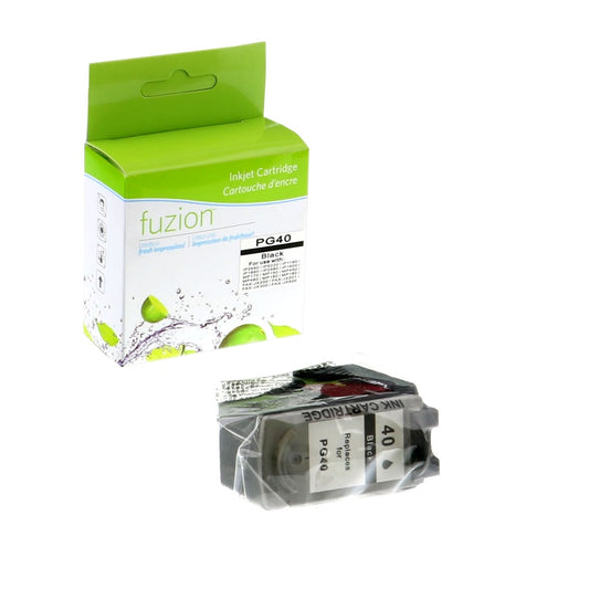Canon PG-40 Remanufactured Ink Cartridge - Black - Fuzion