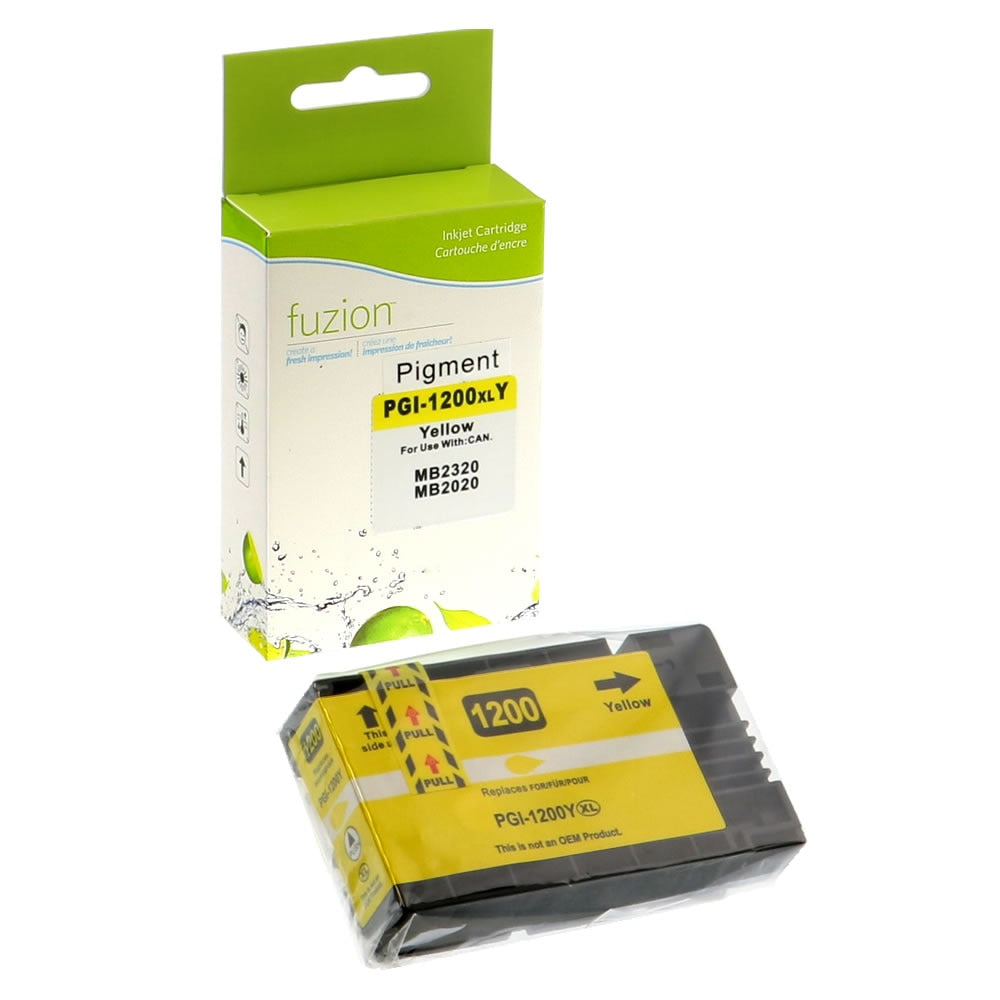 Canon PGI-1200XL Compatible Pigment Ink Cartridge - Yellow - Fuzion