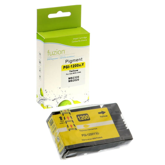 Canon PGI-1200XL Compatible Pigment Ink Cartridge - Yellow - Fuzion